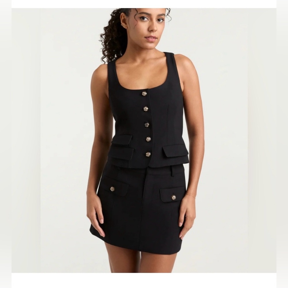 Cinq à Sept Lovina Button-Front Vest